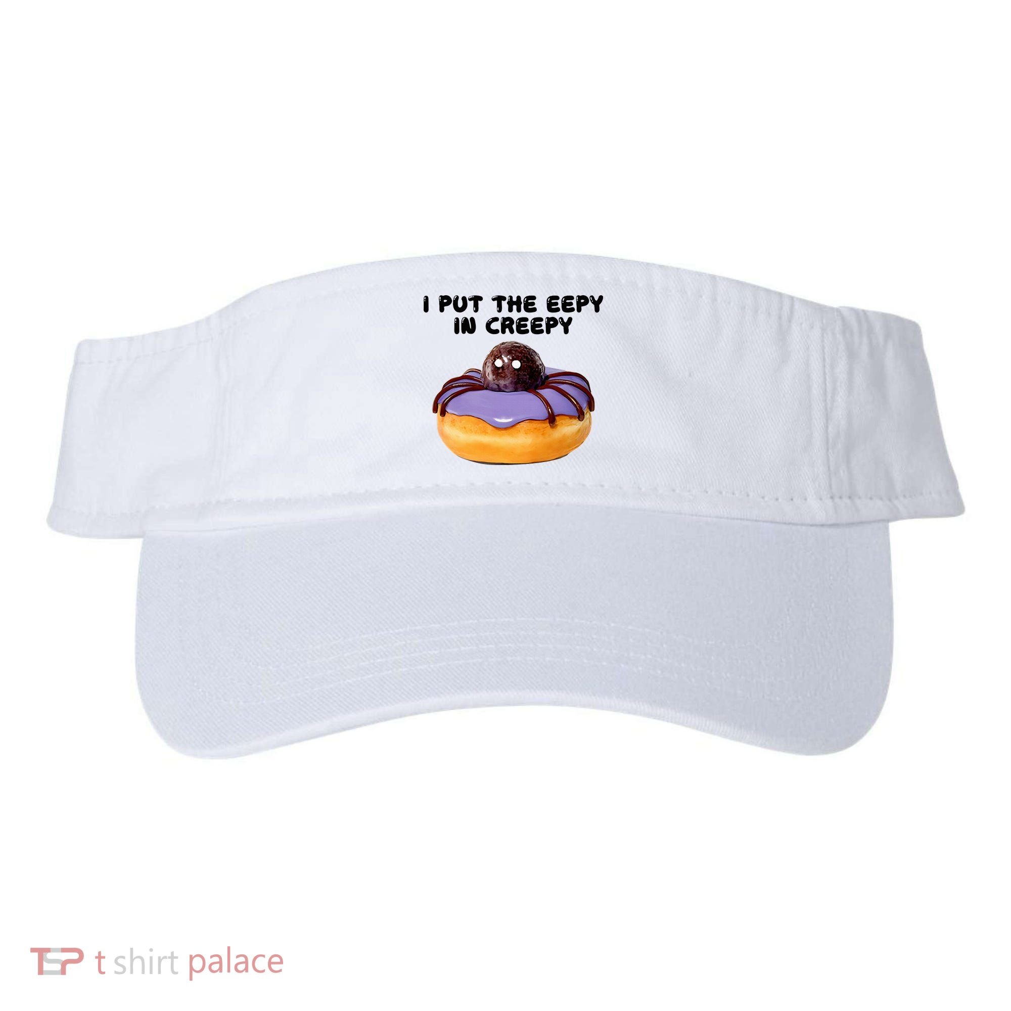 I Put The Eepy In Creepy Spider Donut Cake Halloween Visor