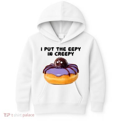 I Put The Eepy In Creepy Spider Donut Cake Halloween Kids Hoodie