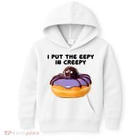 I Put The Eepy In Creepy Spider Donut Cake Halloween Kids Hoodie thumb 0