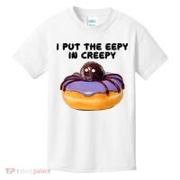 I Put The Eepy In Creepy Spider Donut Cake Halloween Kids T-Shirt thumb 0