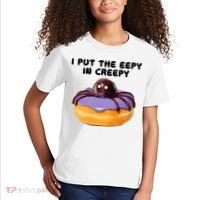 I Put The Eepy In Creepy Spider Donut Cake Halloween Kids T-Shirt thumb 2