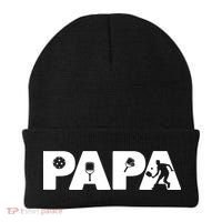 Its Pickleball Time Dad I Love Being Pickleball Papa Beanie thumb 0