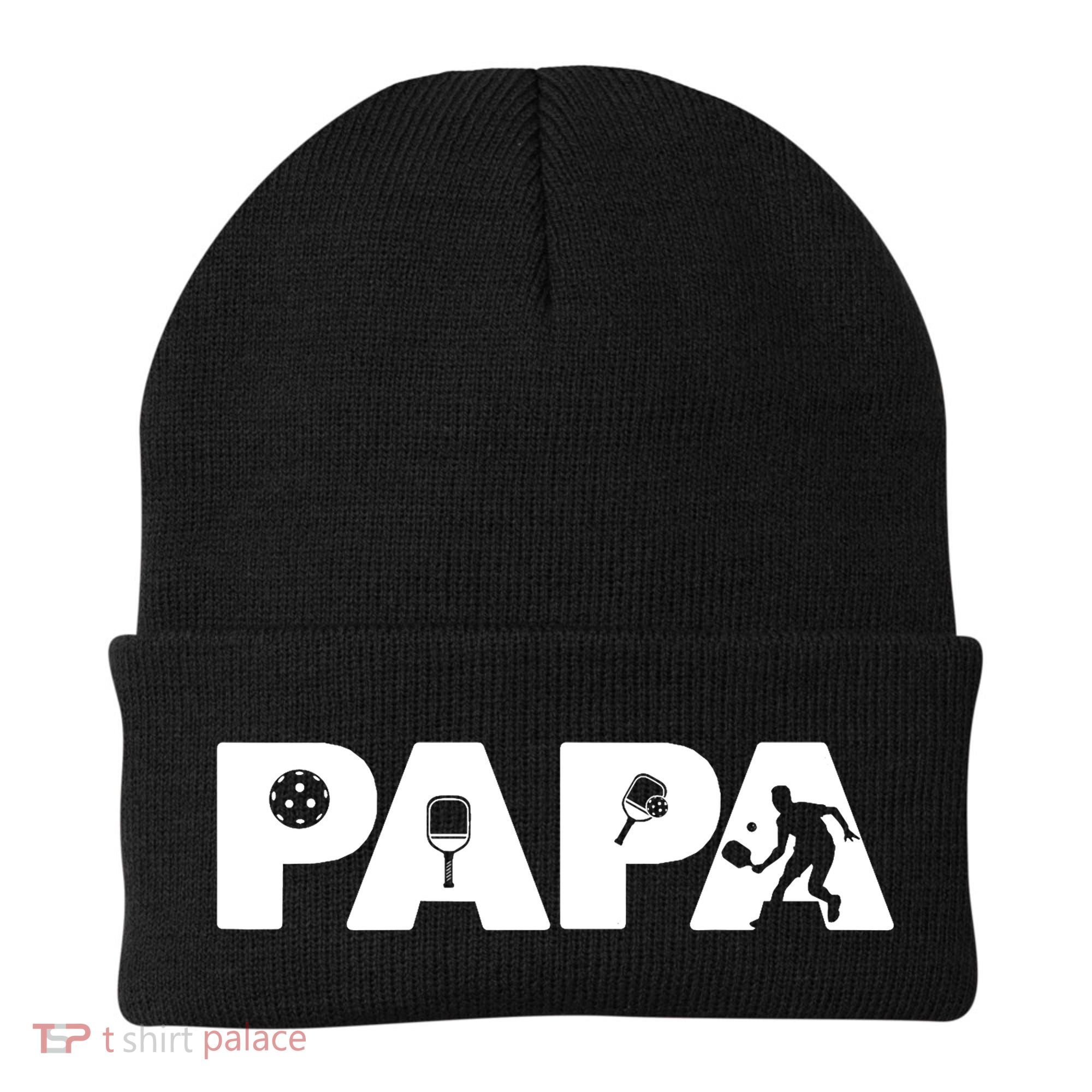 Its Pickleball Time Dad I Love Being Pickleball Papa Beanie