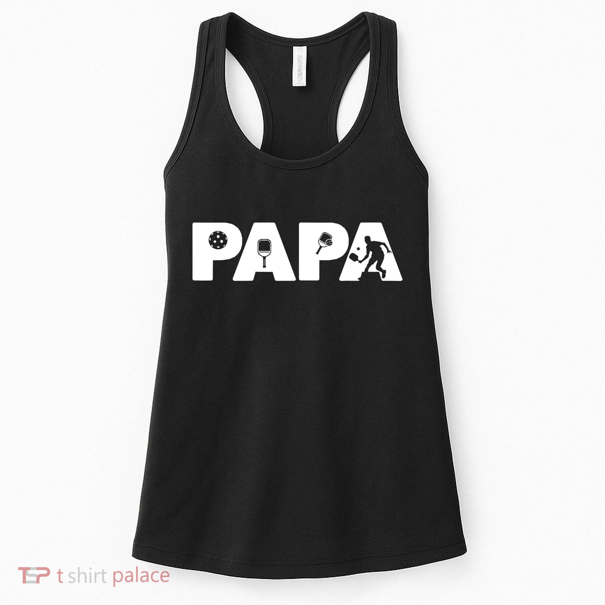 Its Pickleball Time Dad I Love Being Pickleball Papa Women's Tank Top