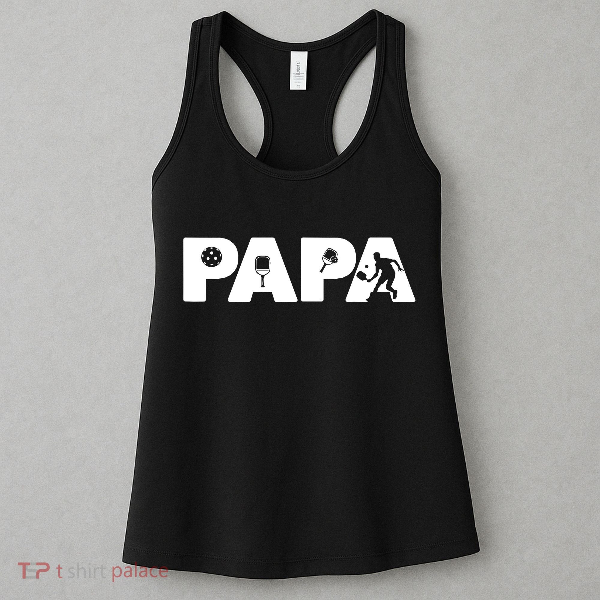 Its Pickleball Time Dad I Love Being Pickleball Papa Women's Tank Top
