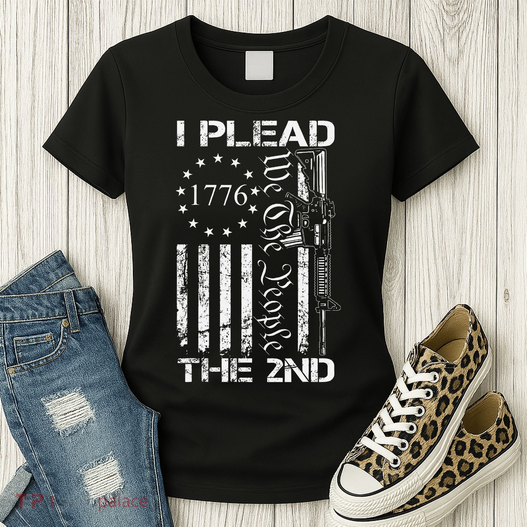 I Plead The 2nd Amendment We The People Usa Ar15 Pro Gun Women's T-Shirt