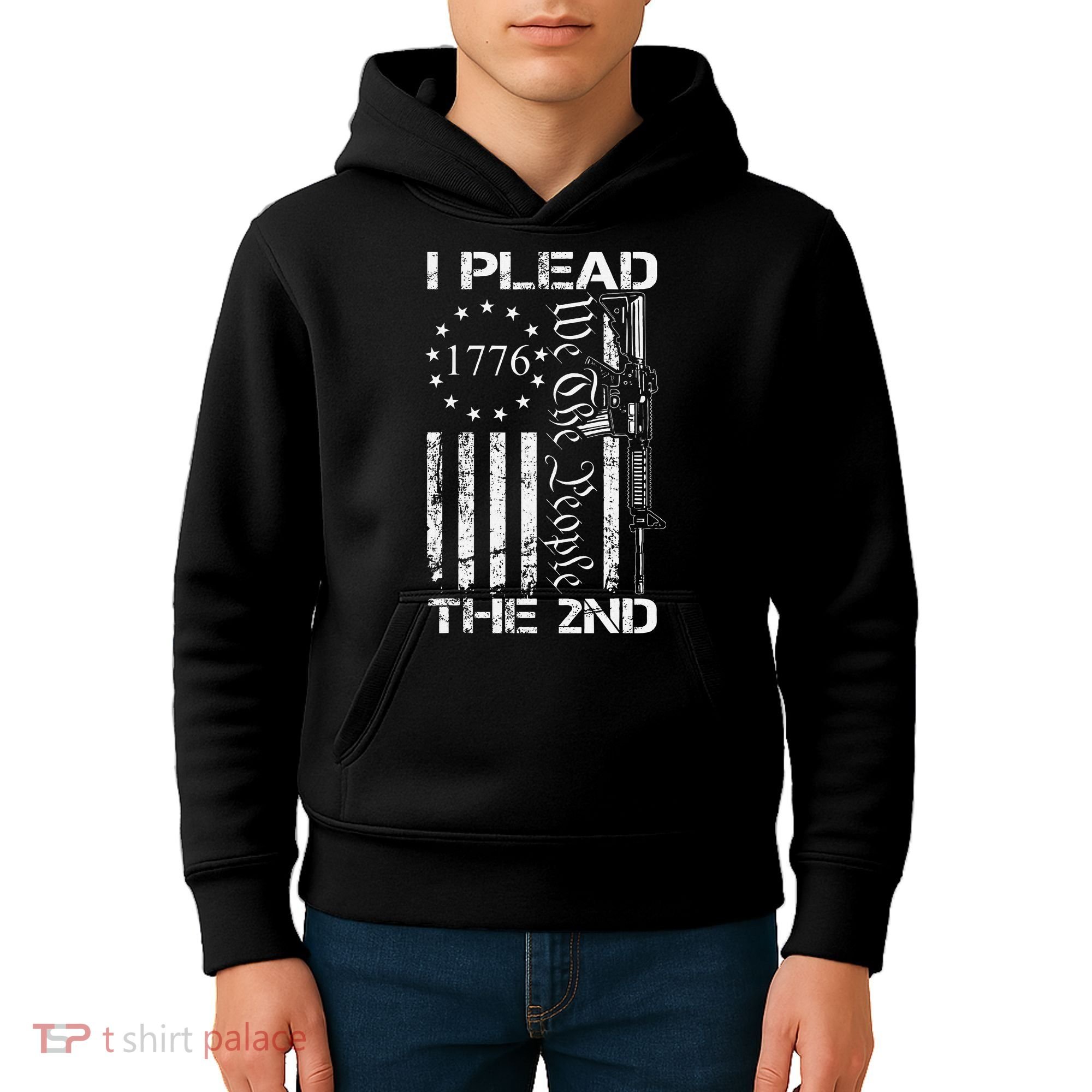 I Plead The 2nd Amendment We The People Usa Ar15 Pro Gun Kids Hoodie