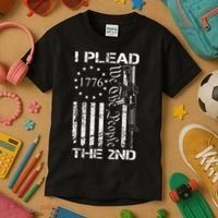 I Plead The 2nd Amendment We The People Usa Ar15 Pro Gun Kids T-Shirt thumb 3