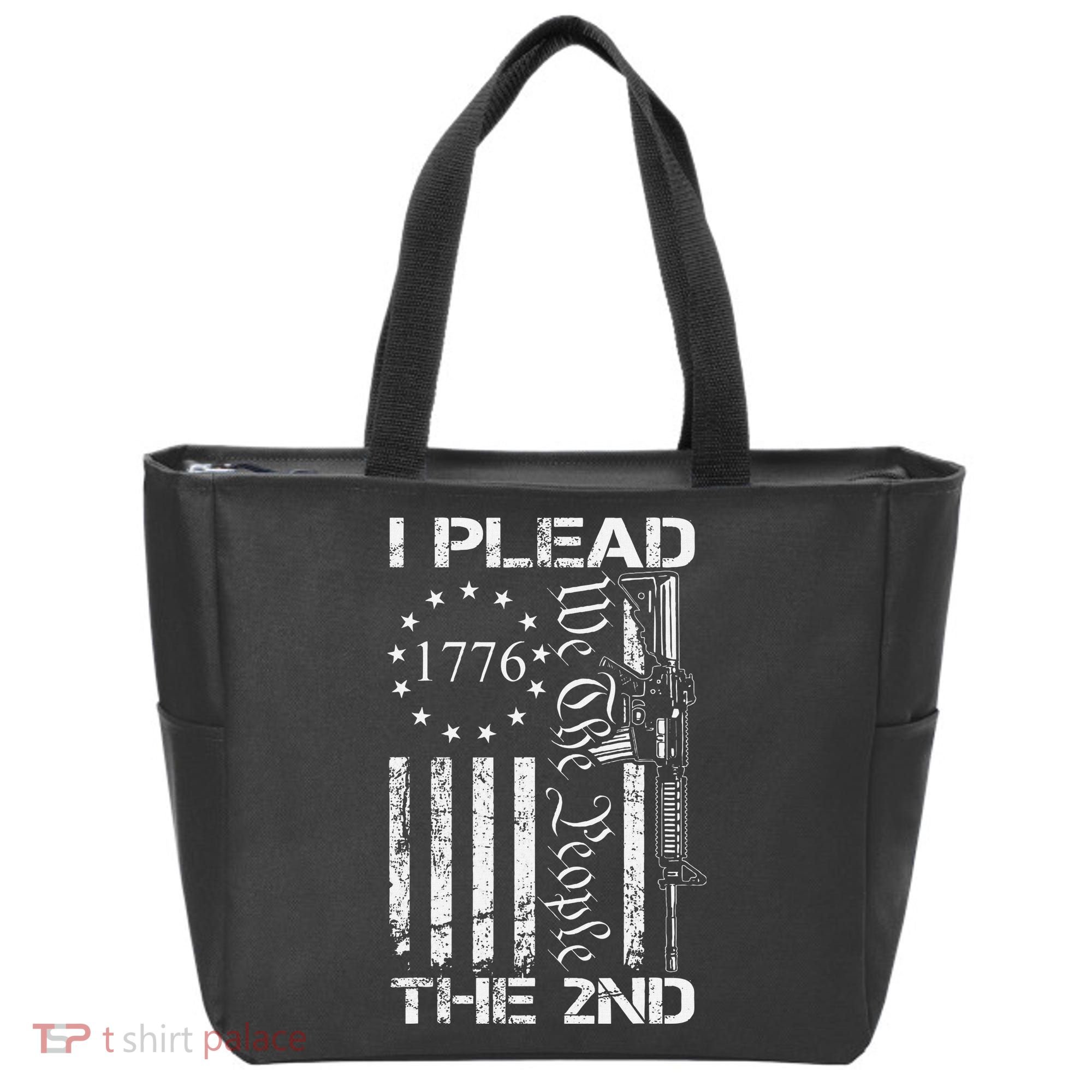 I Plead The 2nd Amendment We The People Usa Ar15 Pro Gun Tote Bag
