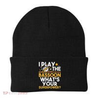 I Play The Bassoon What's Your Superpower Bassoonist Beanie thumb 0