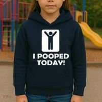 I POOPED TODAY Kids Hoodie thumb 3
