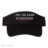 I Put The Asian In Caucasian Funny Gift Visor thumb 0
