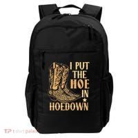 I Put The Hoe In Hoedown Funny Country Backpack thumb 0