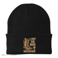 I Put The Hoe In Hoedown Funny Country Beanie thumb 0