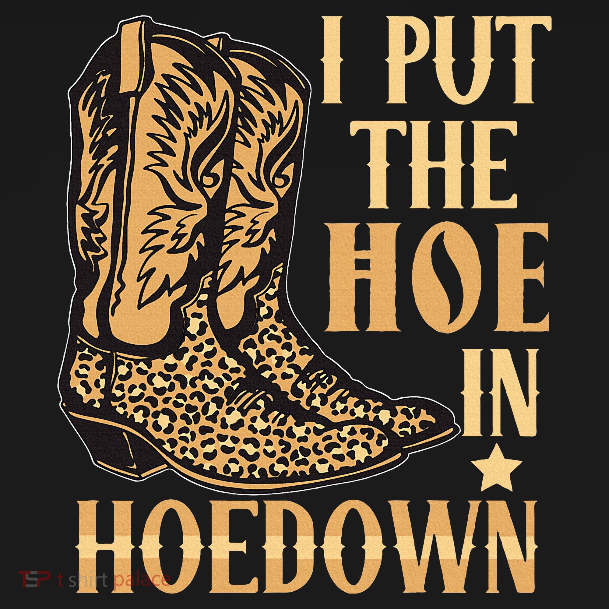 I Put The Hoe In Hoedown Funny Country Women's Hoodie