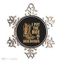 I Put The Hoe In Hoedown Funny Country Ornament thumb 0
