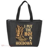 I Put The Hoe In Hoedown Funny Country Tote Bag thumb 0