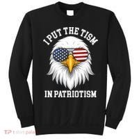 I Put The Tism In Patriotism Patriotic Eagle American Sweatshirt thumb 0