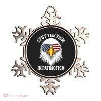 I Put The Tism In Patriotism Patriotic Eagle American Ornament thumb 0