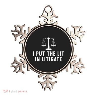 I Put The Lit In Litigate Litigator Lawyer Attorney Ornament