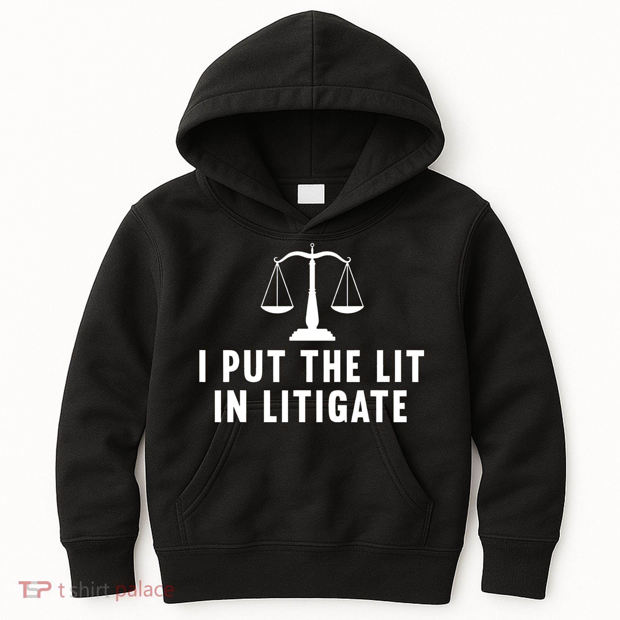 I Put The Lit In Litigate Litigator Lawyer Attorney Kids Hoodie