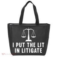 I Put The Lit In Litigate Litigator Lawyer Attorney Tote Bag thumb 0