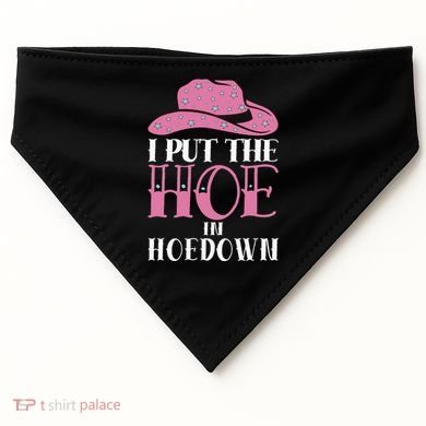 I Put The Hoe In Hoedown USA-Made Doggie Bandana