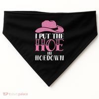 I Put The Hoe In Hoedown USA-Made Doggie Bandana thumb 0