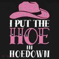 I Put The Hoe In Hoedown Ornament thumb 1