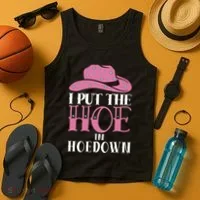 I Put The Hoe In Hoedown Tank Top thumb 4