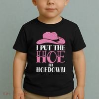 I Put The Hoe In Hoedown Toddler T-Shirt thumb 2