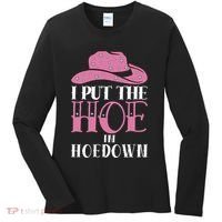 I Put The Hoe In Hoedown Women's Long Sleeve Shirt thumb 0