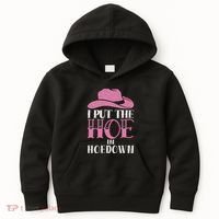 I Put The Hoe In Hoedown Kids Hoodie thumb 0