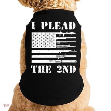 I Plead The 2nd Cute Gift Second Adt Funny Gift Pro Gun Gift Doggie Tank