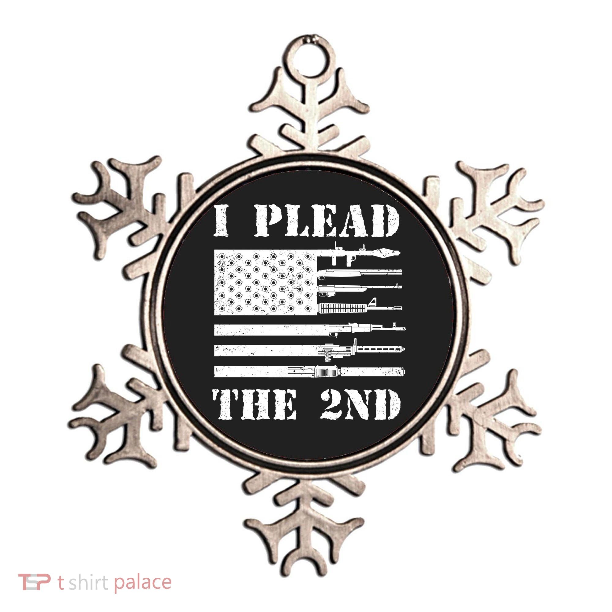 I Plead The 2nd Cute Gift Second Adt Funny Gift Pro Gun Gift Ornament