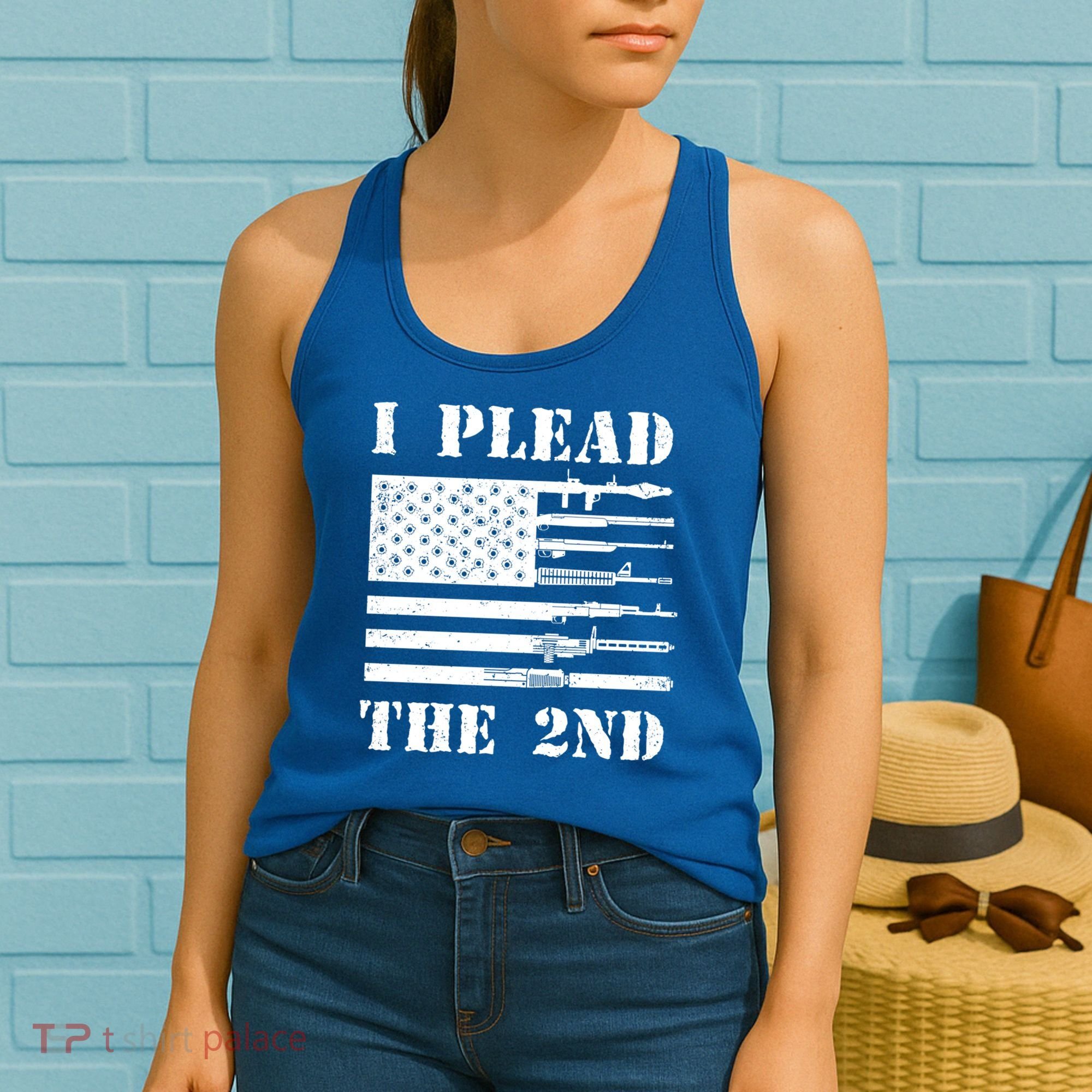 I Plead The 2nd Cute Gift Second Adt Funny Gift Pro Gun Gift Women's Tank Top