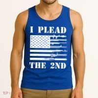 I Plead The 2nd Cute Gift Second Adt Funny Gift Pro Gun Gift Tank Top thumb 3