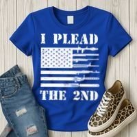 I Plead The 2nd Cute Gift Second Adt Funny Gift Pro Gun Gift Women's T-Shirt thumb 3