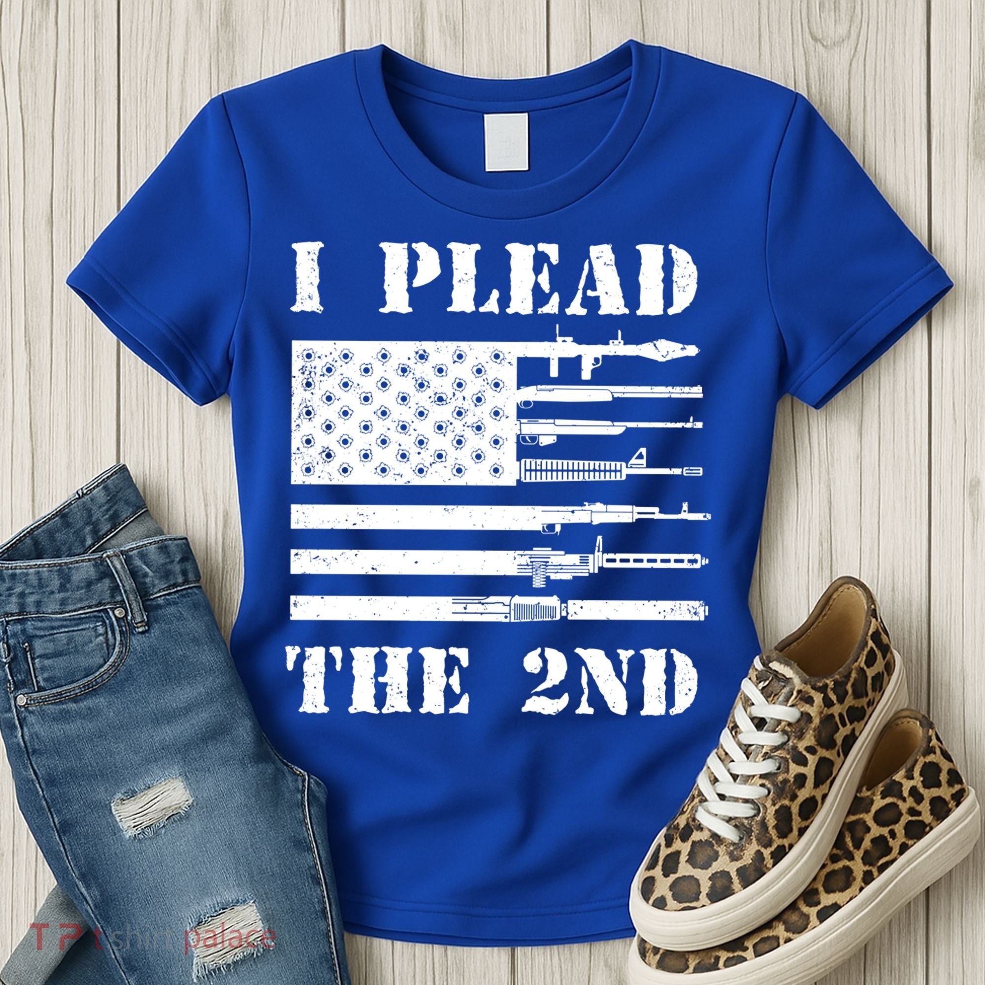 I Plead The 2nd Cute Gift Second Adt Funny Gift Pro Gun Gift Women's T-Shirt