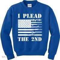 I Plead The 2nd Cute Gift Second Adt Funny Gift Pro Gun Gift Kids Sweatshirt thumb 0