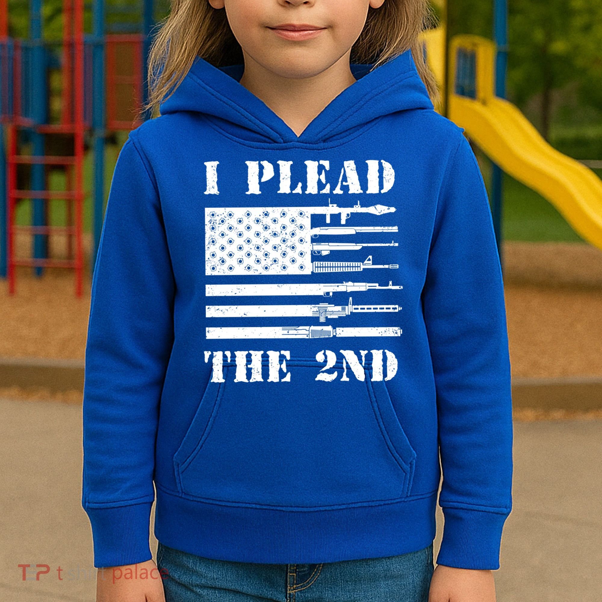 I Plead The 2nd Cute Gift Second Adt Funny Gift Pro Gun Gift Kids Hoodie