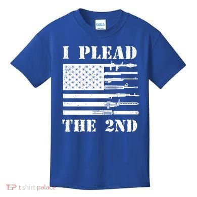 I Plead The 2nd Cute Gift Second Adt Funny Gift Pro Gun Gift Kids T-Shirt