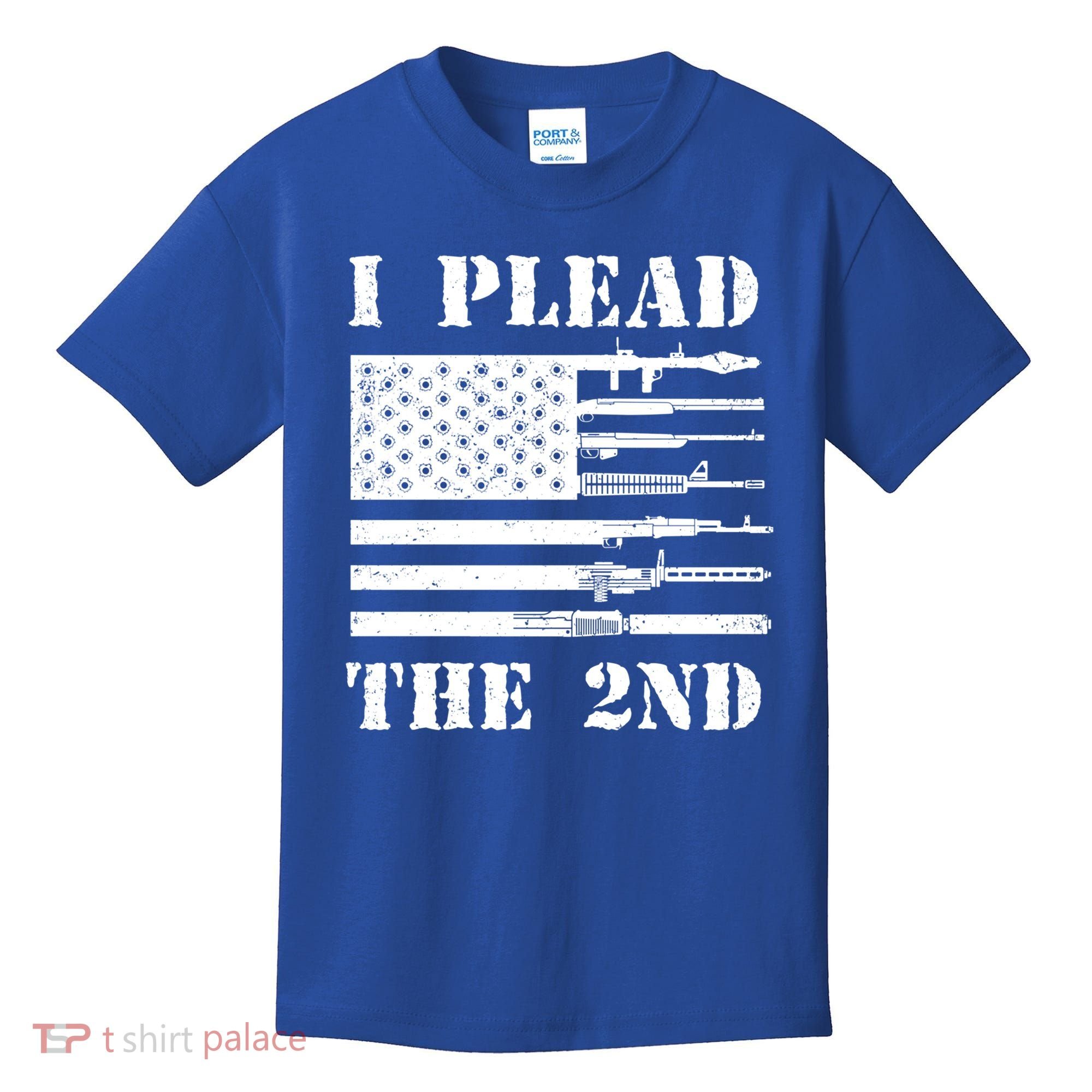 I Plead The 2nd Cute Gift Second Adt Funny Gift Pro Gun Gift Kids T-Shirt