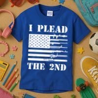 I Plead The 2nd Cute Gift Second Adt Funny Gift Pro Gun Gift Kids T-Shirt thumb 3