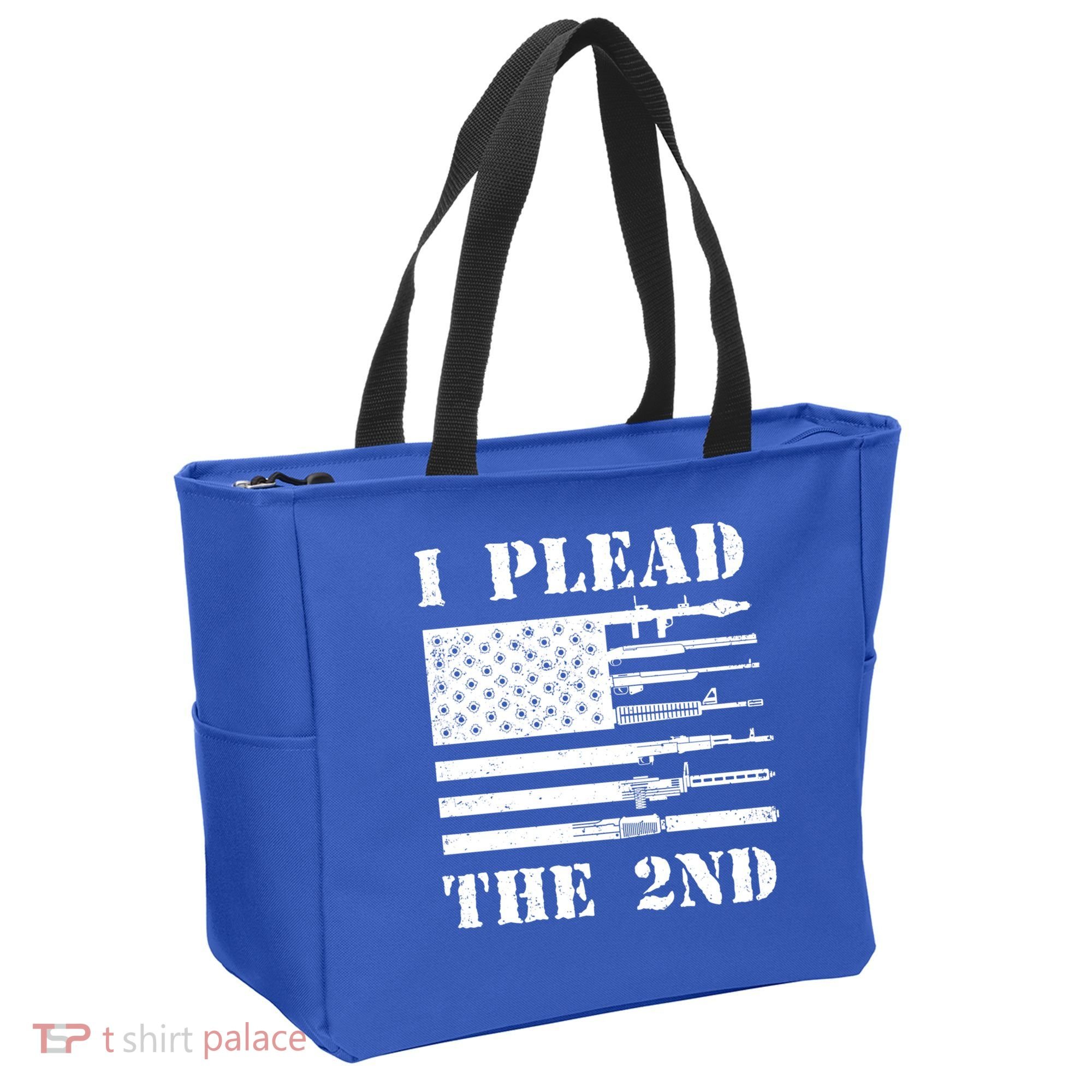 I Plead The 2nd Cute Gift Second Adt Funny Gift Pro Gun Gift Tote Bag