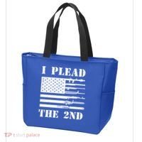 I Plead The 2nd Cute Gift Second Adt Funny Gift Pro Gun Gift Tote Bag thumb 3
