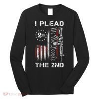 I Plead The 2nd We The People USA Flag AR 15 Rifle Long Sleeve Shirt thumb 0