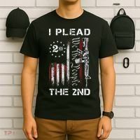 I Plead The 2nd We The People USA Flag AR 15 Rifle T-Shirt thumb 6