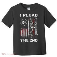 I Plead The 2nd We The People USA Flag AR 15 Rifle Toddler T-Shirt thumb 0