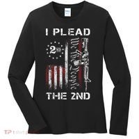 I Plead The 2nd We The People USA Flag AR 15 Rifle Women's Long Sleeve Shirt thumb 0